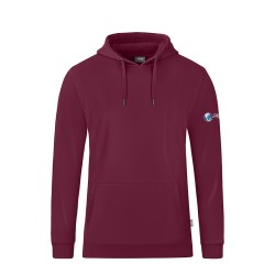 Kapuzensweat Organic maroon